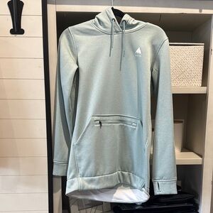 Burton brand new without tags Light Blue Hoodie with Front Pocket and zipper